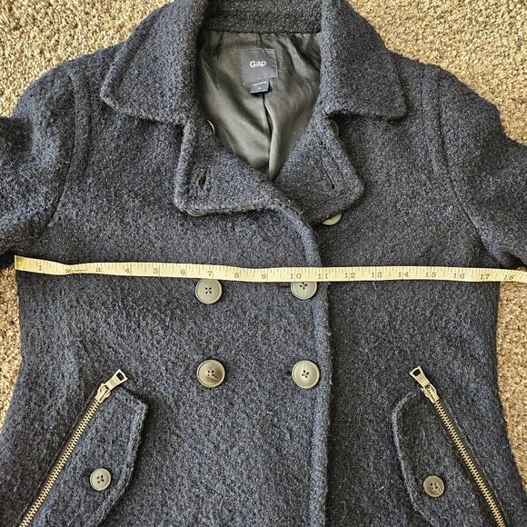 Navy Wool Jacket - Picture 5 of 11